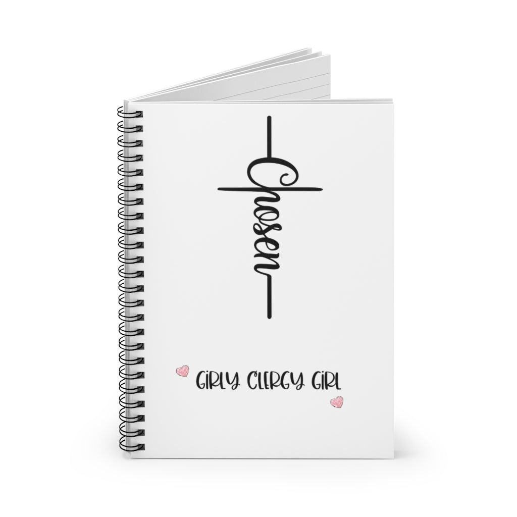 Journal Chosen Cross with Logo Spiral Notebook - Ruled Line