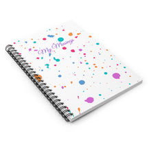 Load image into Gallery viewer, Ink-Splatter Spiral Notebook - Ruled Line