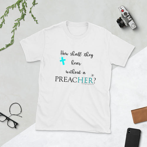 Signature Girly Clergy Girl PreacHER tee in WHITE