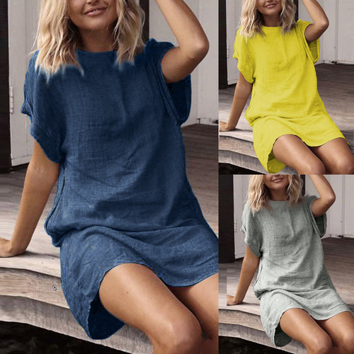 The Mary Solid Summer Casual Dress