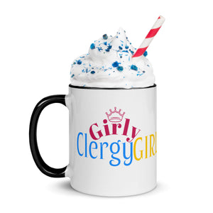 Girly Clergy Girl Mug with Colorful Inside
