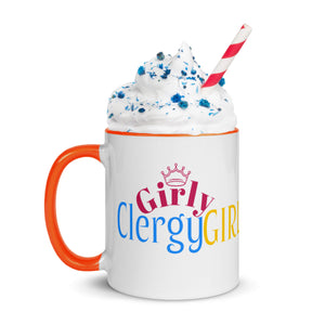 Girly Clergy Girl Mug with Colorful Inside