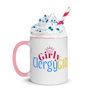 Girly Clergy Girl Mug with Colorful Inside