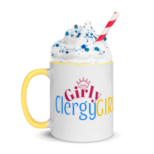 Girly Clergy Girl Mug with Colorful Inside